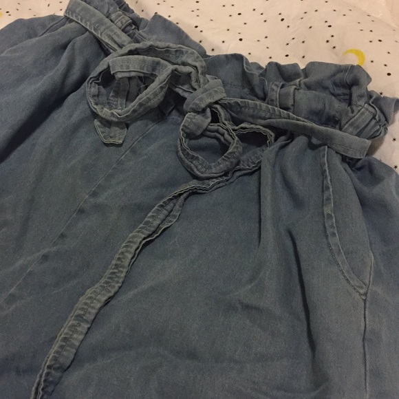 Chambray wide leg pants - Picture 3 of 3